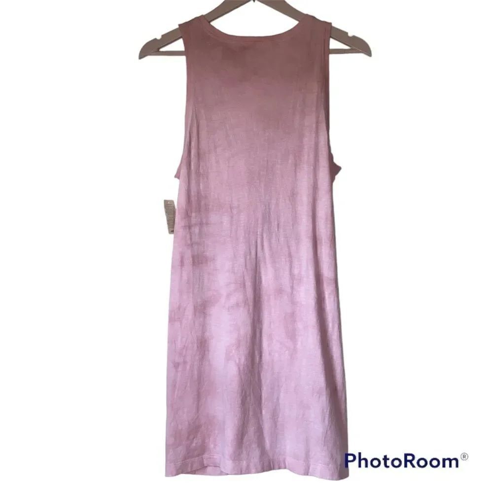 American Eagle Aerie Cut Out Knot Jersey Sleeveless Tank Mini Dress pink NWT - Picture 4 of 14